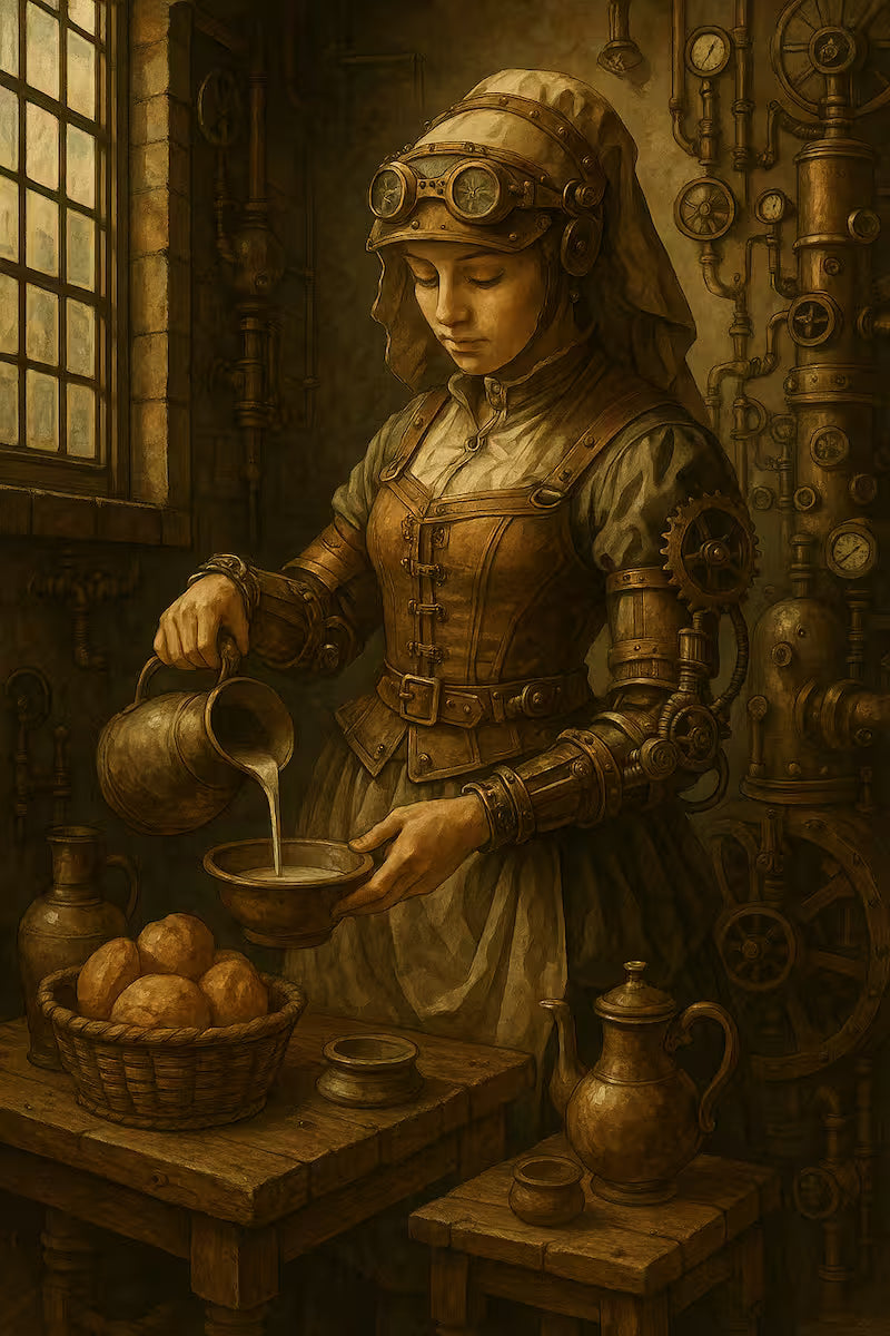 Steampunk Visions - Oil paint meets iron gears.
