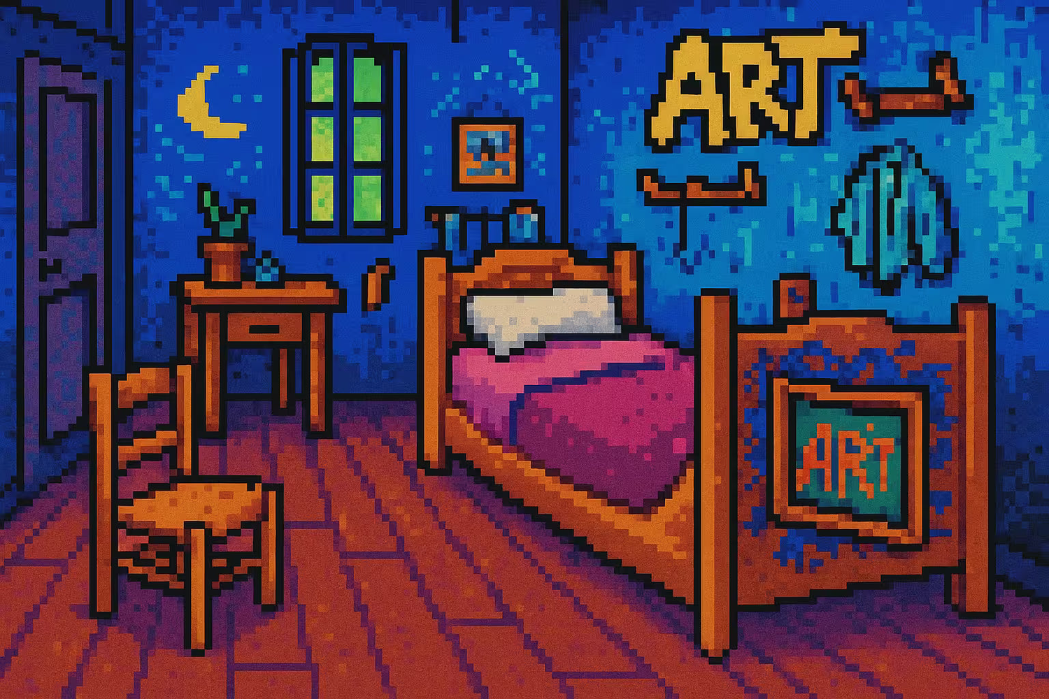 Pixel + Play - Classic art. Retro pixels. Game on.