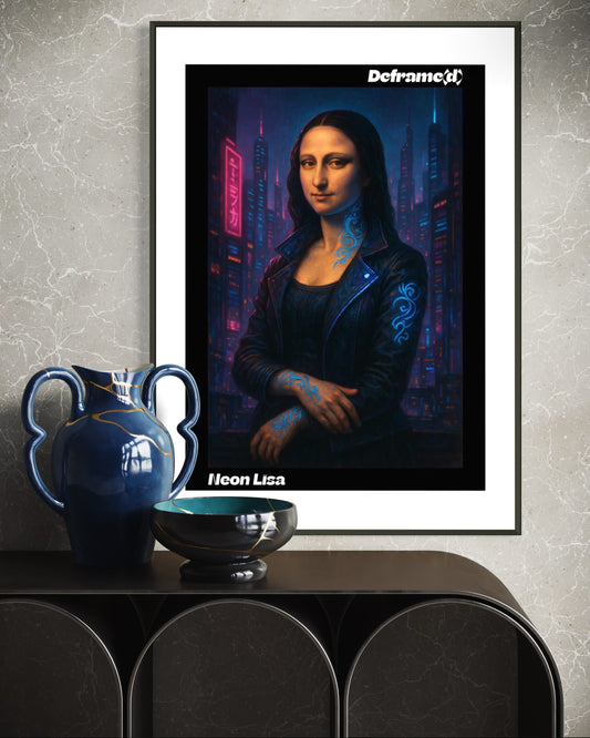 Neon Lisa - Semi-Glossy Poster