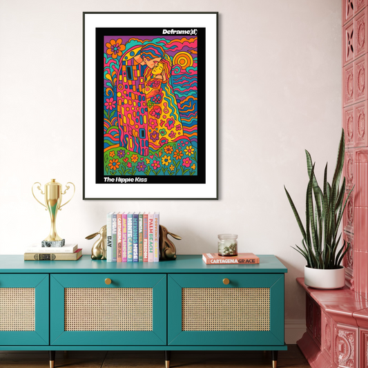 The Hippie Kiss - Semi-Glossy Poster