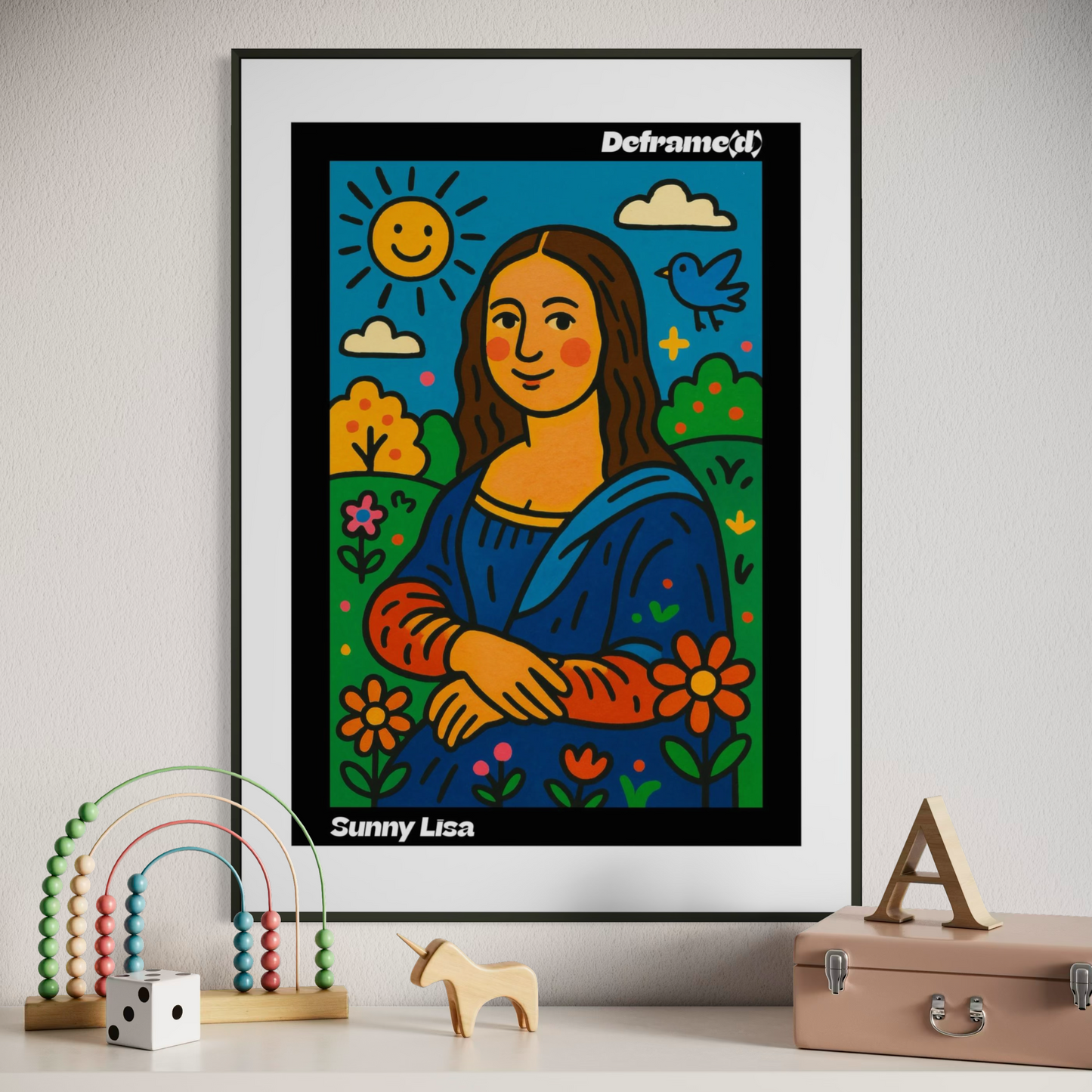 Sunny Lisa - Wooden Framed Poster - Semi-Glossy