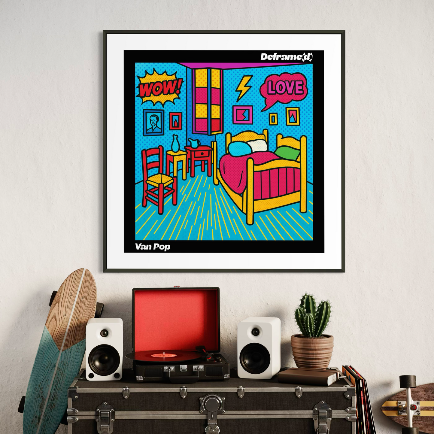 Van Pop - Metal Framed Poster - Semi-Glossy